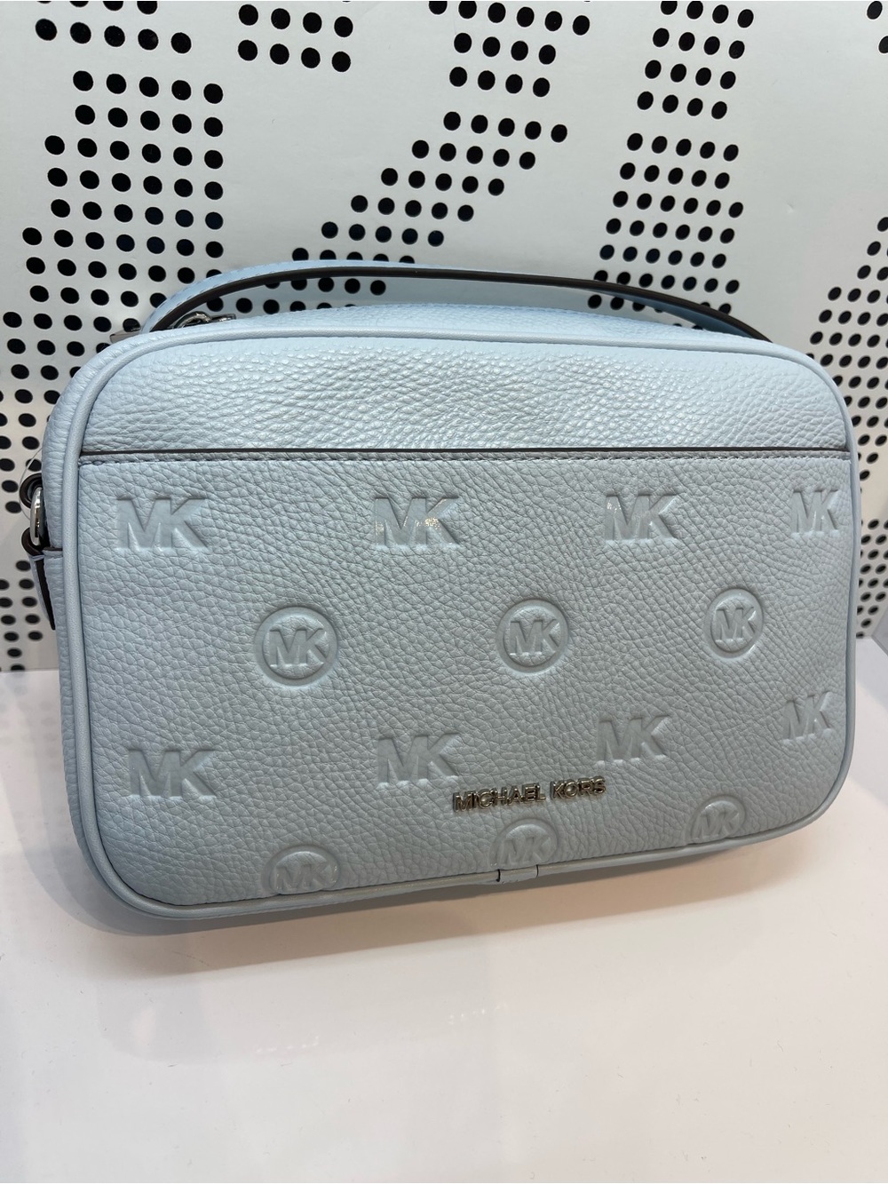 Michael Kors Jet Set Travel Large Logo Debossed EW Camera Crossbody
Pale Ocean
